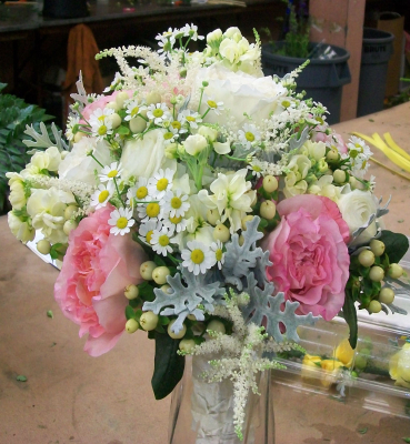 White and Pink Wedding Flowers