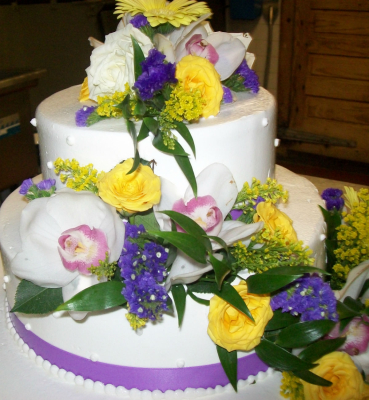 Large Flower Wedding Cake Topper