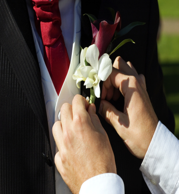 White and Purple Wedding Flowers