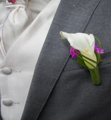 White Boutonniere