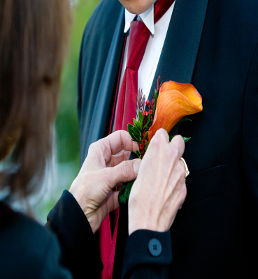 Orange Wedding Flowers